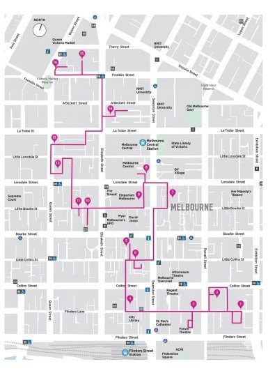 Street Art Melbourne Map pdf