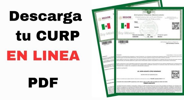 Descargar CURP Gratis PDF