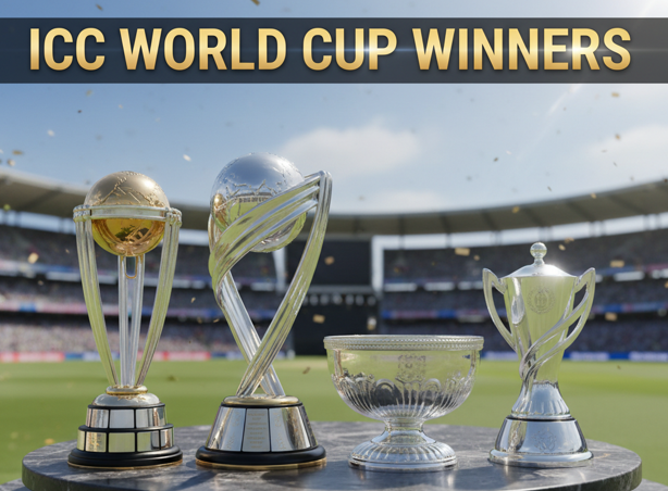 ICC World Cup Winners List - By 2025