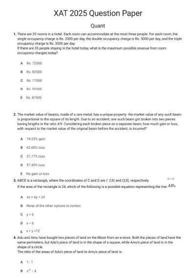 XAT Question Paper With Solution pdf