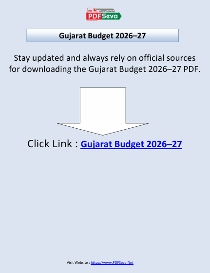 Gujarat Budget 2026–27 pdf free download