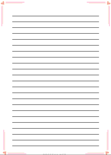 Printable Lined paper pdf free
