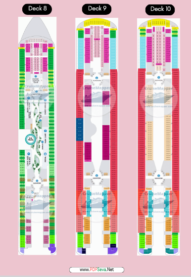 Icon of the Seas Deck Plans pdf prinable