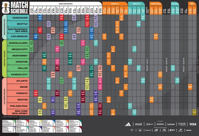 FIFA World Cup 2026 Schedule pdf