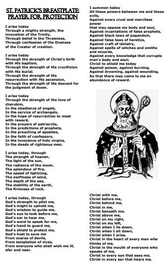 St Patrick's Breastplate Prayer pdf