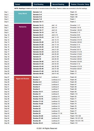 Ascension Bible In A Year Reading Plan pdf