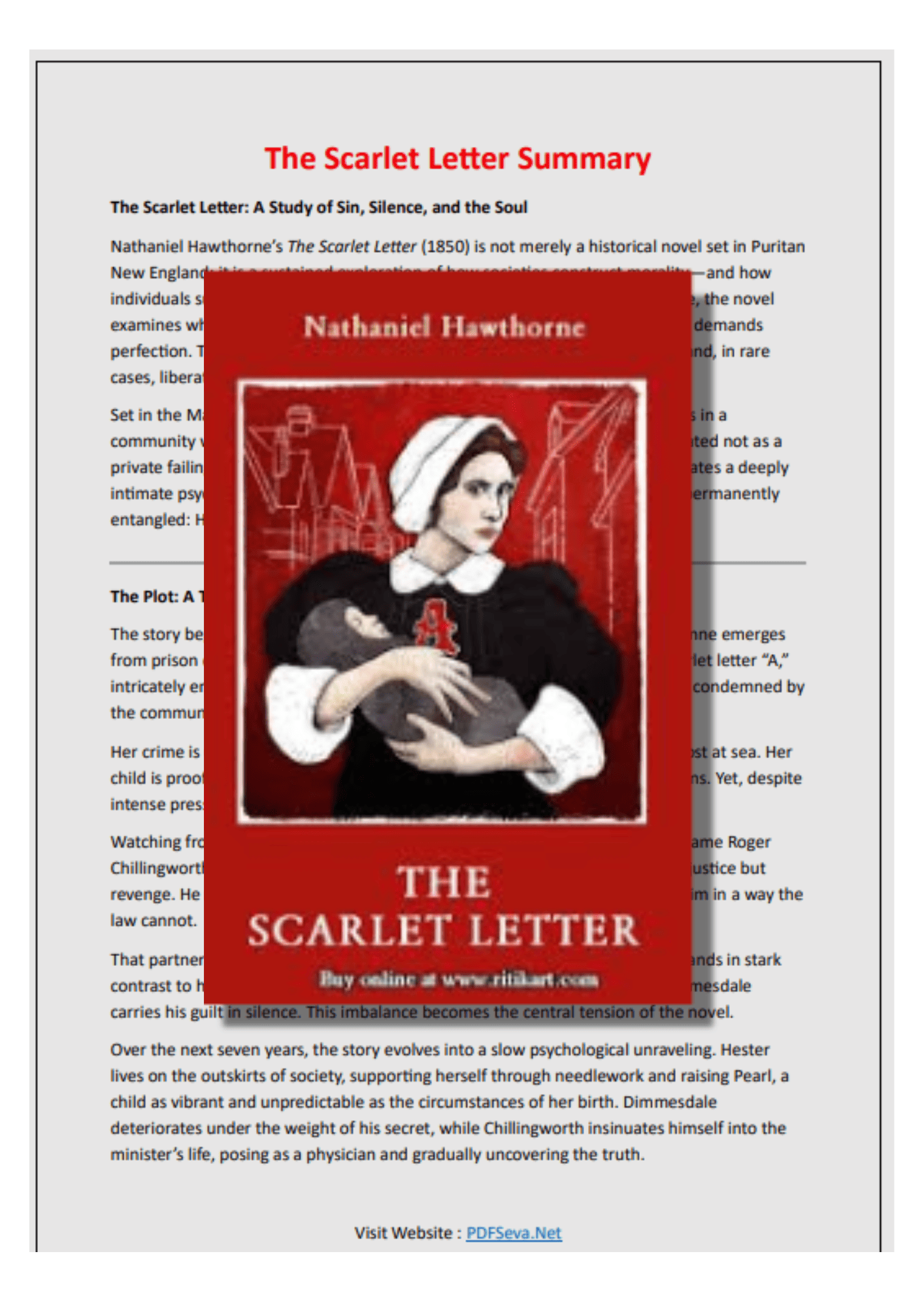 The Scarlet Letter summary with key insights? This guide covers analysis, all chapters, characters, and essential facts in simple English.